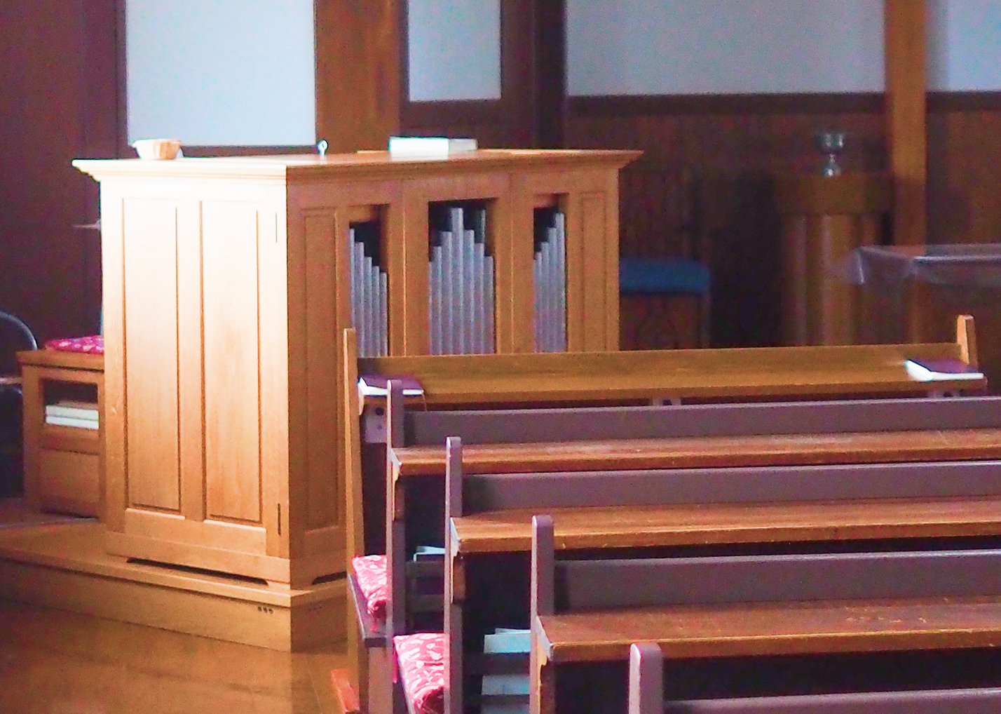 教会の礼拝堂の様子